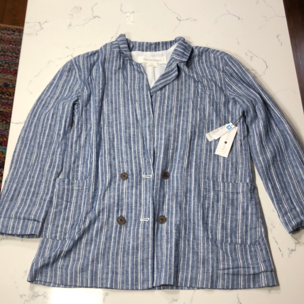 NWT Treasure Bond Striped Blazer/Cardigan